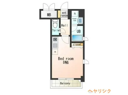 アルカディアZ(ワンルーム/5階)の間取り写真