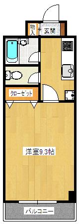 本田第2ビル(1K/2階)の間取り写真