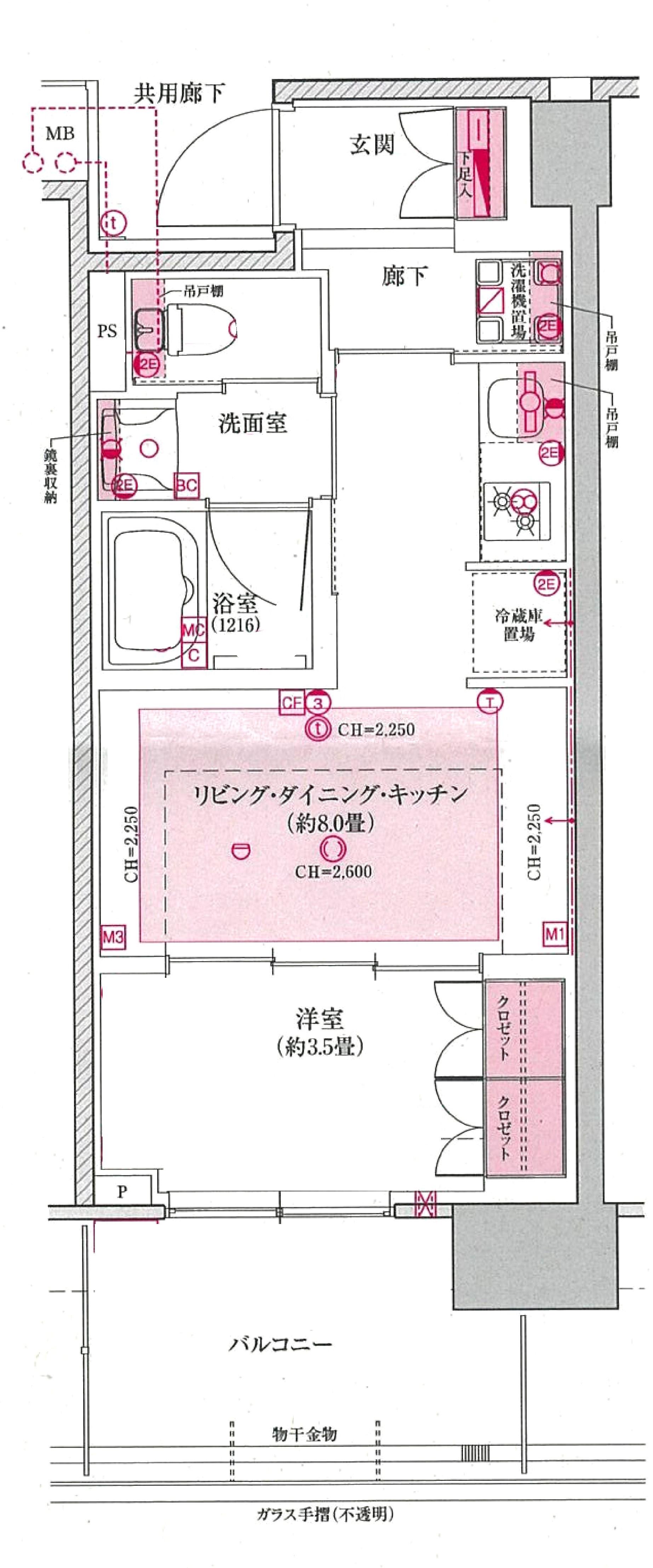ブリリアタワー箕面船場 TOP OF THE HILL(1LDK/13階)の間取り写真