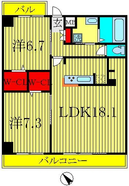 エルピス 3階階 間取り
