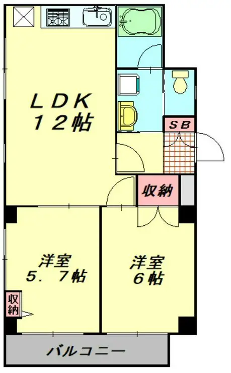 グランドアメニティ東川口 3階階 間取り