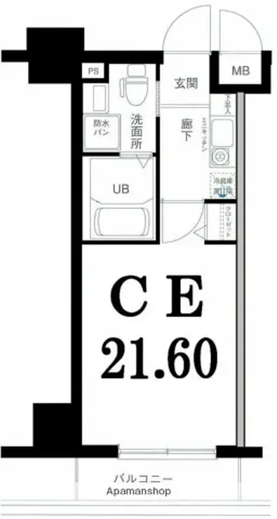 グリフィン横浜・反町公園 4階階 間取り