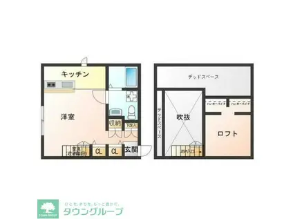 フェリチタ国分寺(ワンルーム/2階)の間取り写真