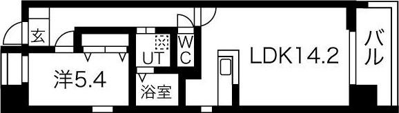 THE BRICKS(1LDK/7階)の間取り写真