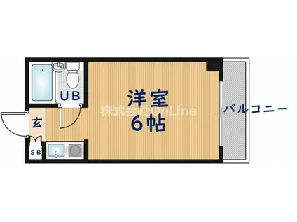 サニーマンション(ワンルーム/3階)の間取り写真