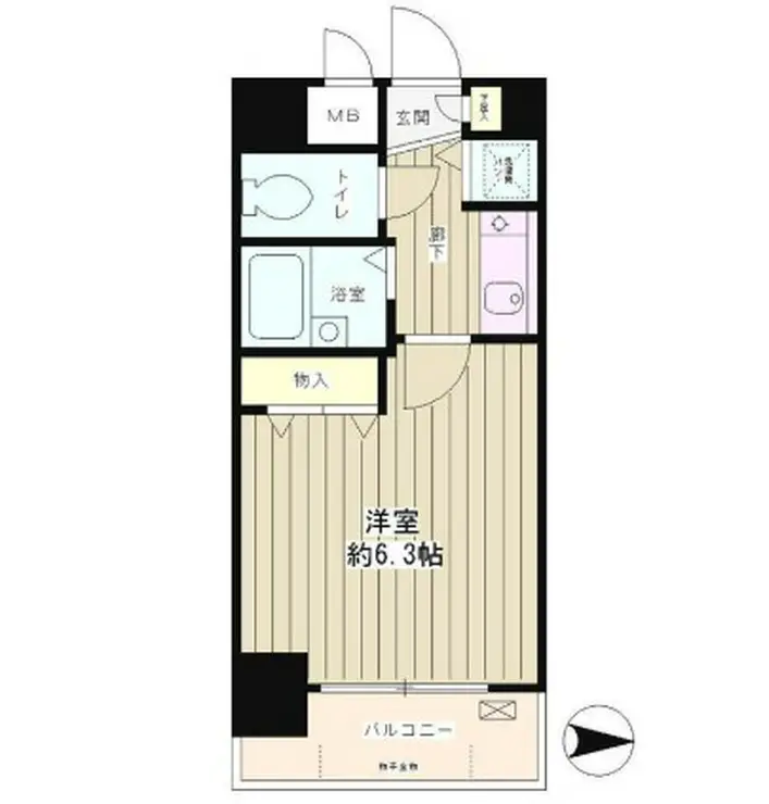 パークヒルズ落合 6階階 間取り