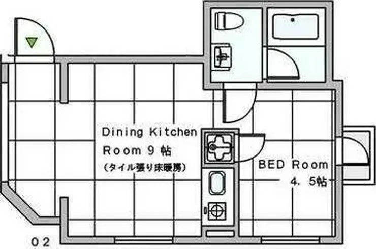 カレ・ブラン 1階階 間取り