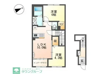 LA RECOLTE (2LDK/2階)の間取り写真