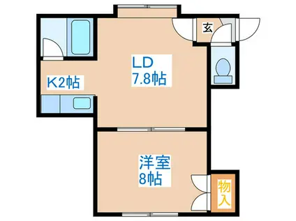 アーバンコート宮の沢(1LDK/3階)の間取り写真