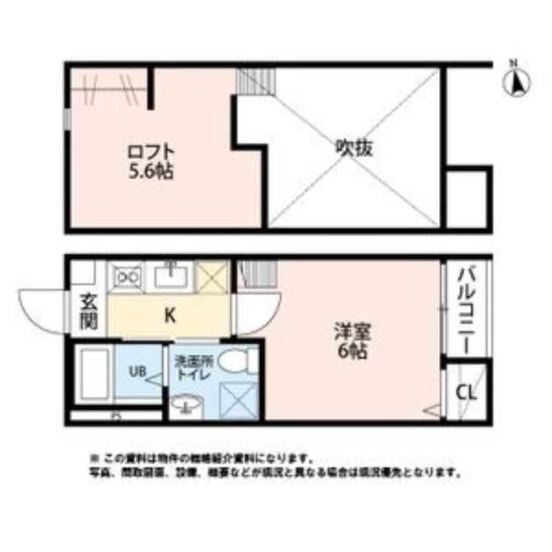 ブエナビスタ長町(1K/2階)の間取り写真