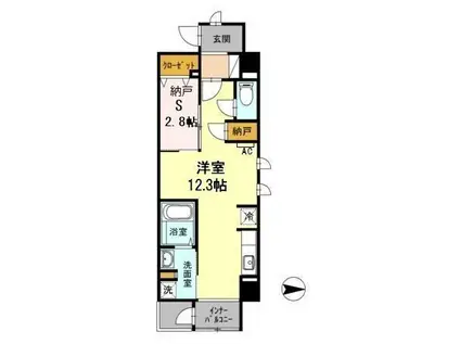 NUMAZU NORD(ワンルーム/3階)の間取り写真