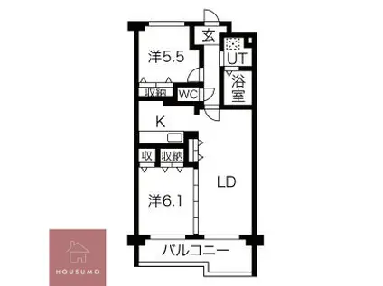 メゾン・ド・ファミール(2LDK/3階)の間取り写真