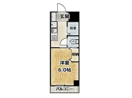 オリーブビューみふね3(1K/1階)の間取り写真