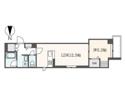 アリスティオ明大前(1LDK/2階)の間取り写真