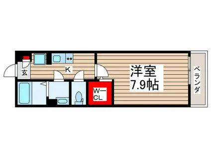 エクセル花園(1K/1階)の間取り写真