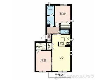CASA SOLEADO(2LDK/1階)の間取り写真