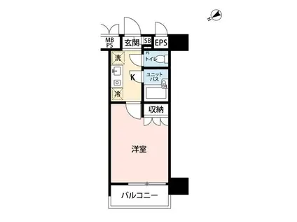 マイナビSTAY大森東(1K/5階)の間取り写真