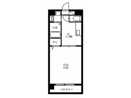 カサグランデ新栄(1K/1階)の間取り写真