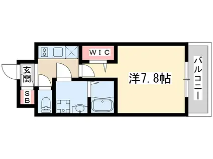 ファーストフィオーレ江坂ラディール(1K/3階)の間取り写真