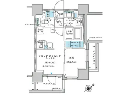 プレミスト板橋(1LDK/7階)の間取り写真