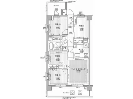 Nステージ東小金井(4LDK/3階)の間取り写真