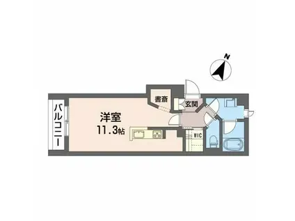 MIKEEL SENDAI GORIN(1K/3階)の間取り写真