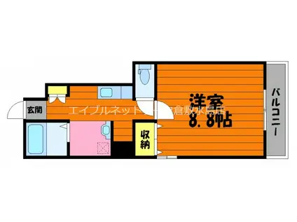 ALICIA(1K/1階)の間取り写真