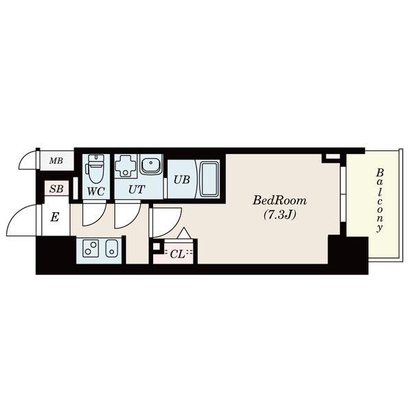 S-RESIDENCE東海通(1K/10階)の間取り写真