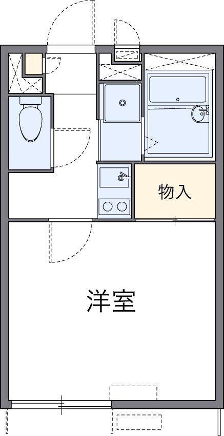 レオパレス上新井レジデンス(1K/2階)の間取り写真