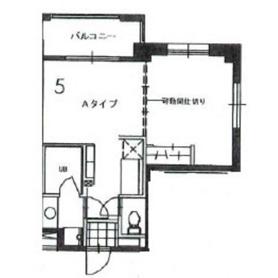 テック盛岡(1LDK/2階)の間取り写真
