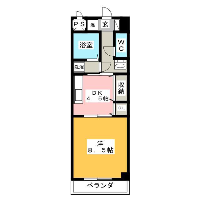 LE PLACE 2000(1DK/1階)の間取り写真