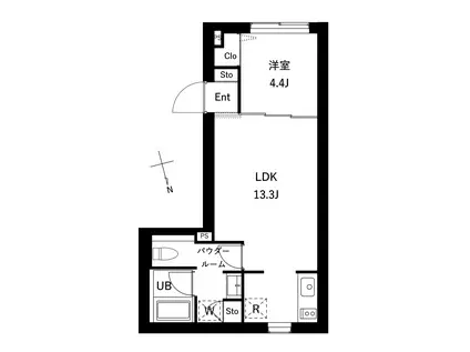 パストラーレ豊玉(1LDK/2階)の間取り写真
