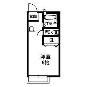 プラザエイト(ワンルーム/1階)の間取り写真