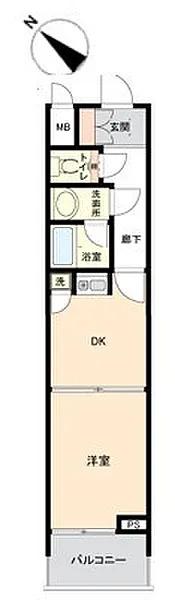 朝日プラザエザース東山(1DK/3階)の間取り写真