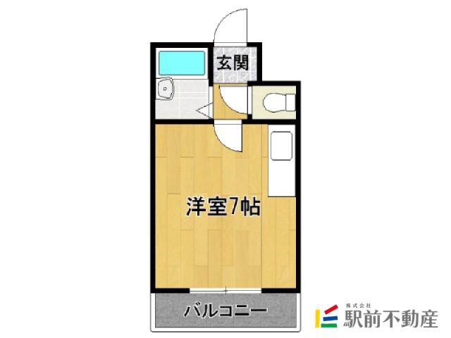 プレアール紫(ワンルーム/1階)の間取り写真