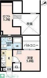 レジアス高畑(1K/1階)の間取り写真