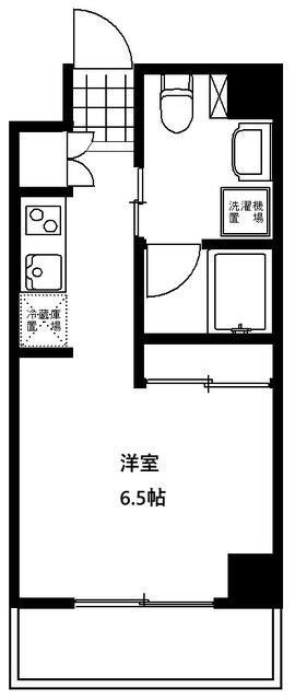 SEAWAVE東綾瀬(ワンルーム/4階)の間取り写真