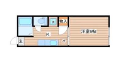 アメニティ原町(1K/1階)の間取り写真