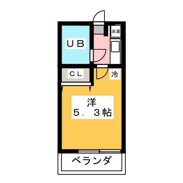 ソーシンハイツ(1K/1階)の間取り写真
