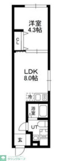 モンテ駒込(1LDK/2階)の間取り写真
