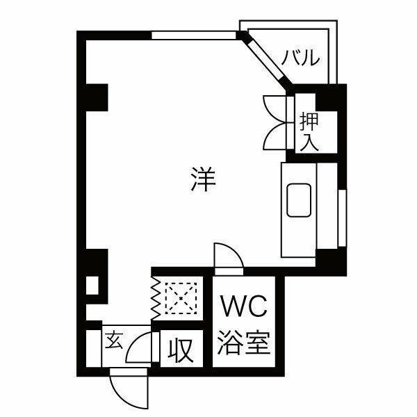第7オーシャンビル(ワンルーム/3階)の間取り写真