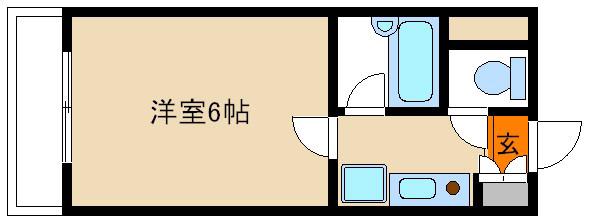 リエール聖護院(1K/1階)の間取り写真