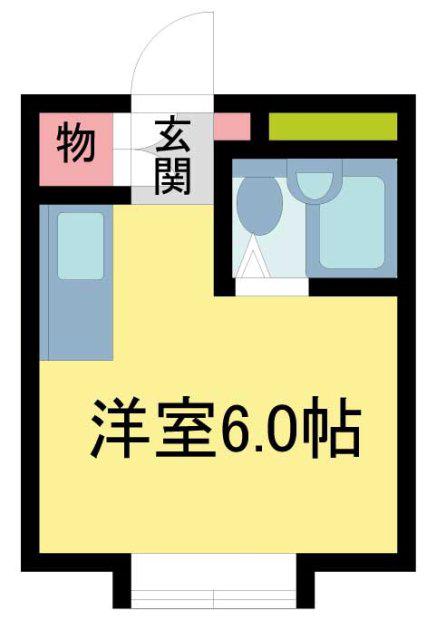 池田グリーンハイツ(1K/1階)の間取り写真