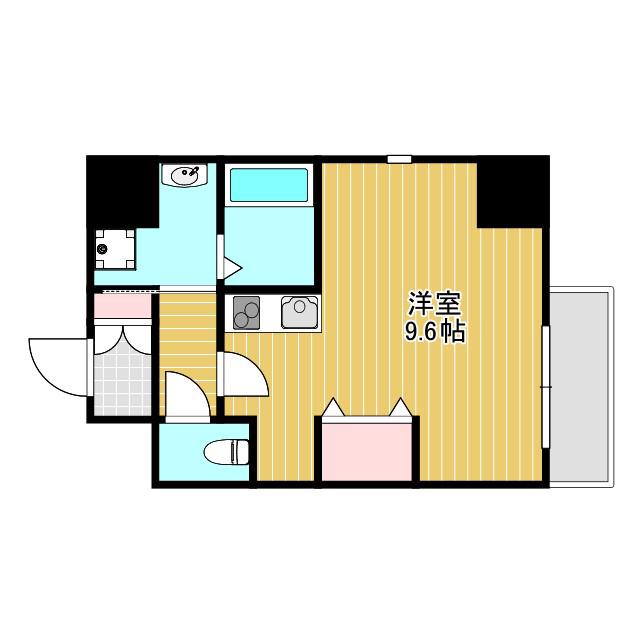 ONLYONE川西小戸(ワンルーム/5階)の間取り写真