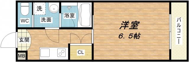 CITY SPIRE心斎橋イースト(1K/9階)の間取り写真