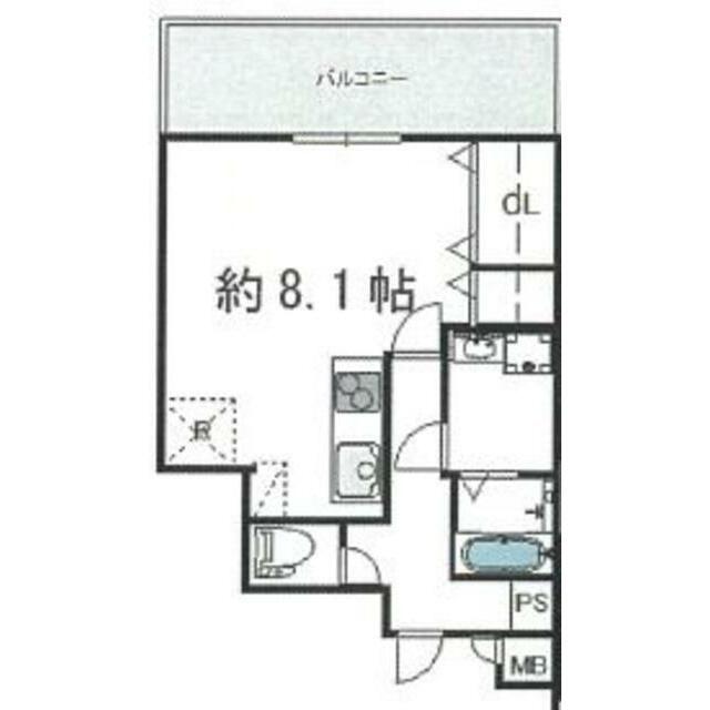 マリアージュ市川(1K/4階)の間取り写真