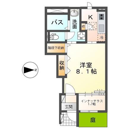 ALMO(1K/1階)の間取り写真