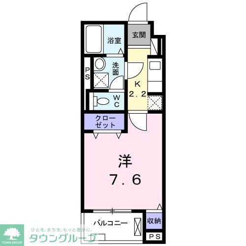 エクセルコート(1K/4階)の間取り写真