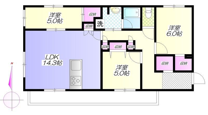 BRANCHE(3LDK/2階)の間取り写真