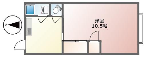 マンションはづき(2K/2階)の間取り写真